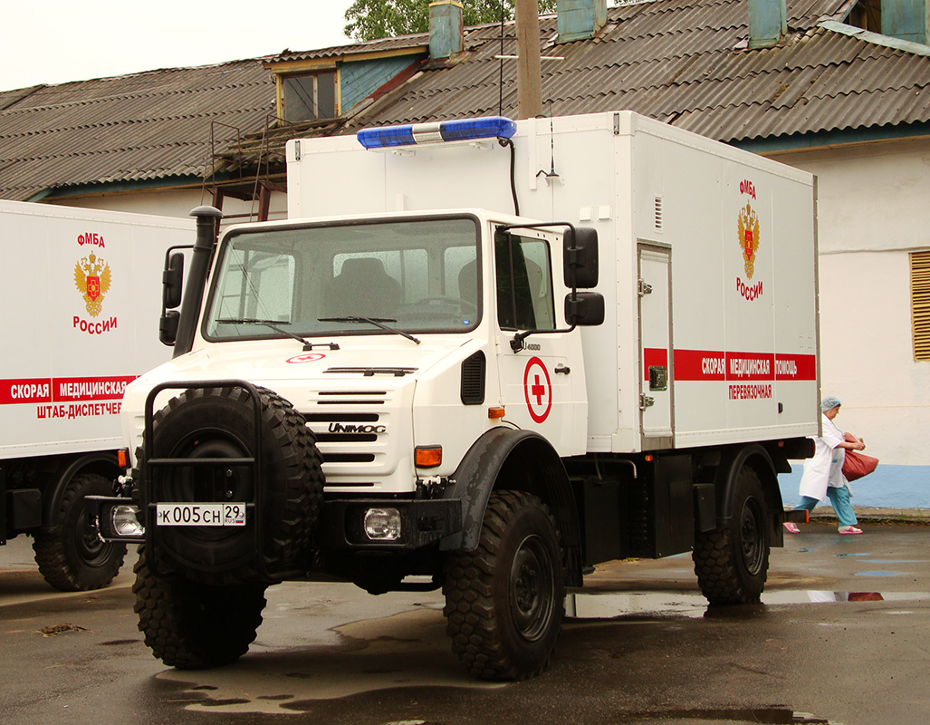 Архангельская область, № К 005 СН 29 — Mercedes-Benz Unimog U4000