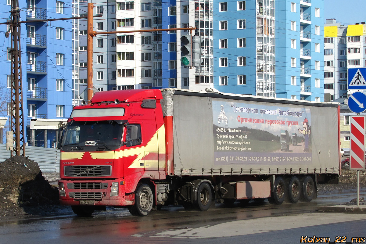 Челябинская область, № Е 324 РЕ 174 — Volvo ('2002) FH12.420