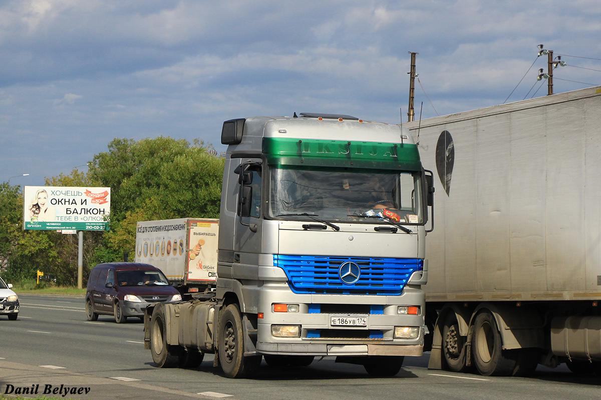 Челябинская область, № Е 186 УВ 174 — Mercedes-Benz Actros ('1997) 1843