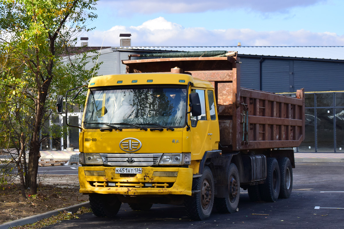 Волгоградская область, № К 451 АТ 134 — FAW Алтай 3310