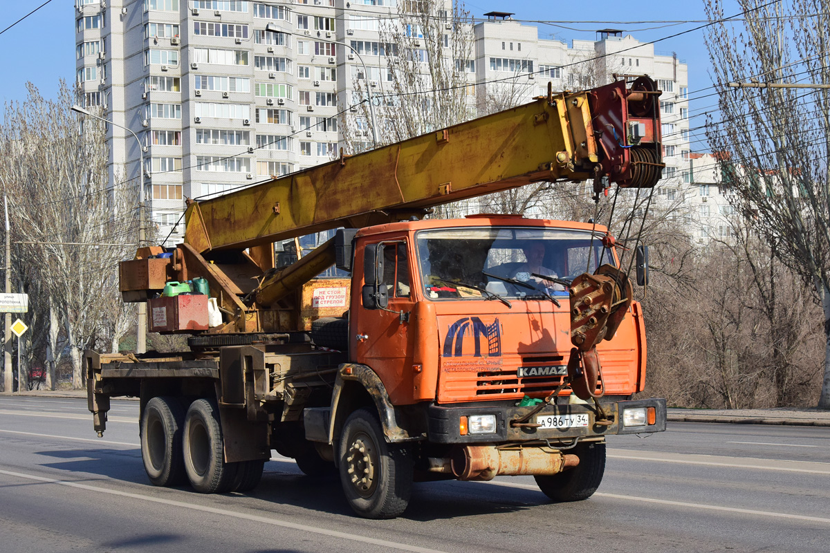 Волгоградская область, № А 986 ТУ 34 — КамАЗ-53215-15 [53215R]