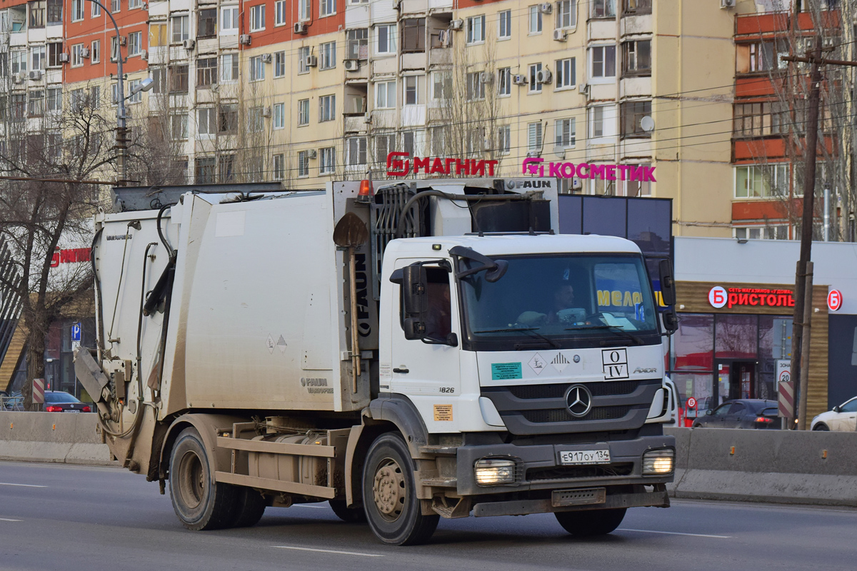 Волгоградская область, № Е 917 ОУ 134 — Mercedes-Benz Axor 1826 [Z9M]