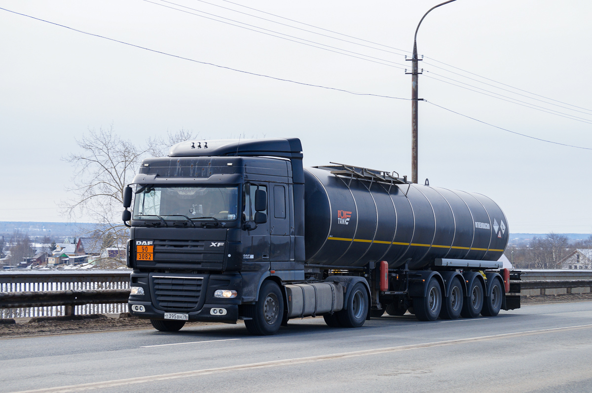 Ярославская область, № Т 395 ВН 76 — DAF XF105 FT