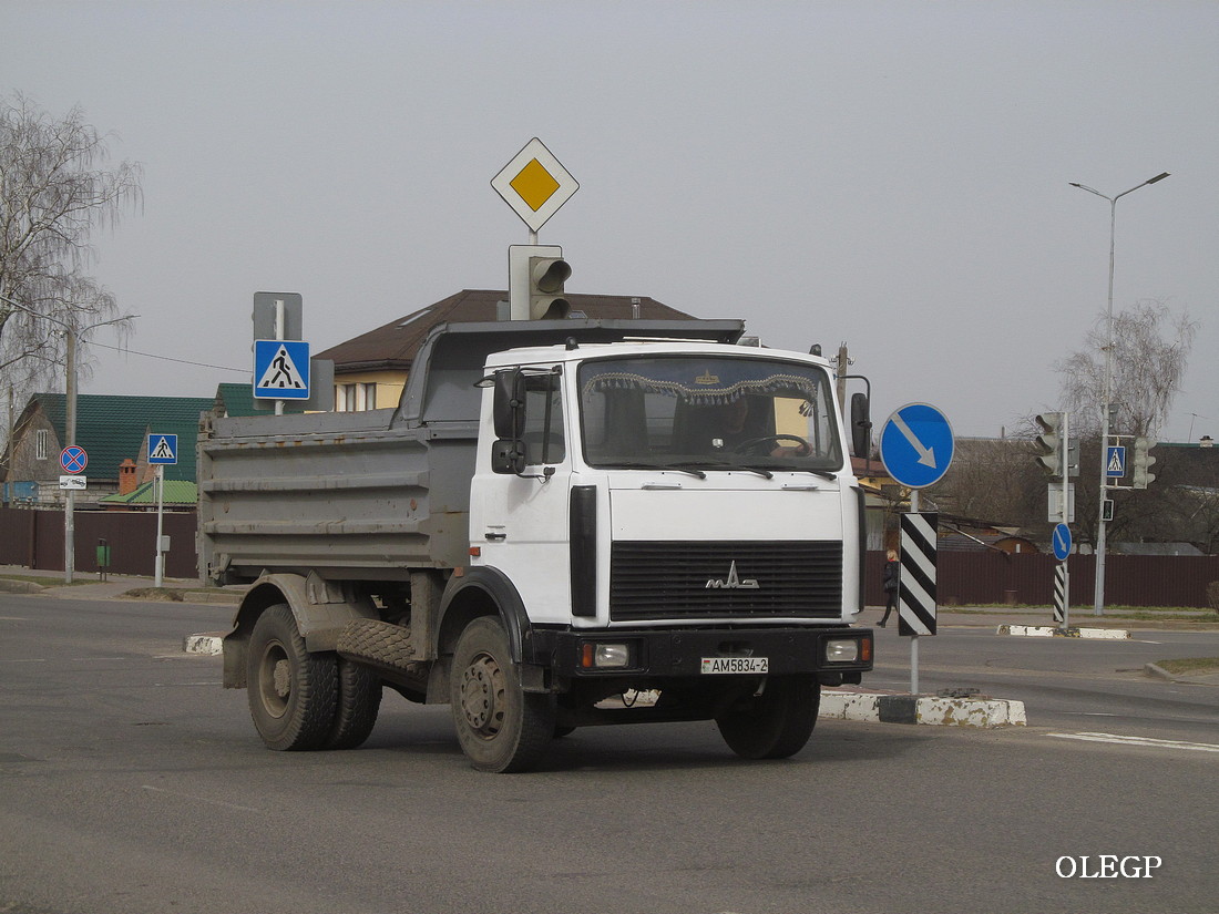 Витебская область, № АМ 5834-2 — МАЗ-5551 (общая модель)