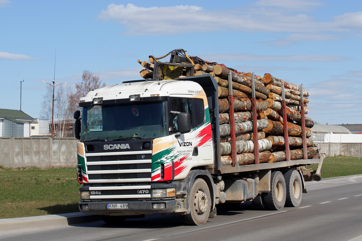 Литва, № KNR 489 — Scania ('1996) R124G