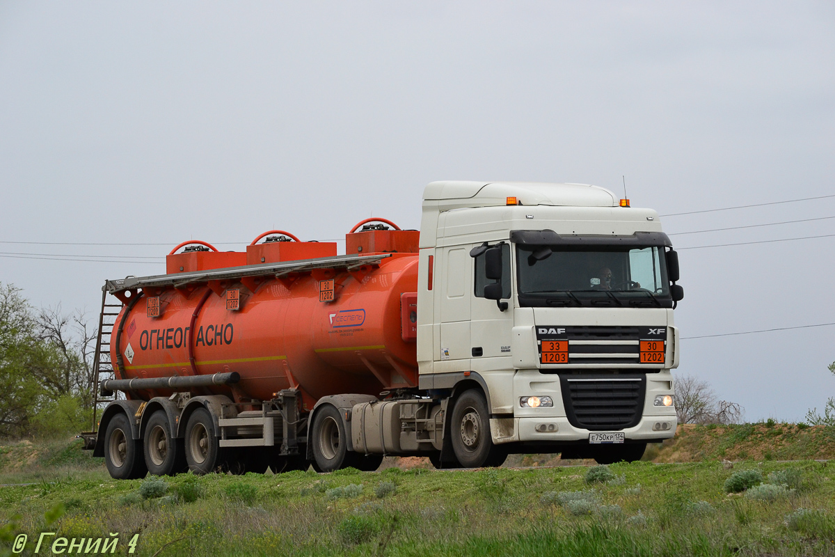 Волгоградская область, № Е 750 КР 134 — DAF XF105 FT