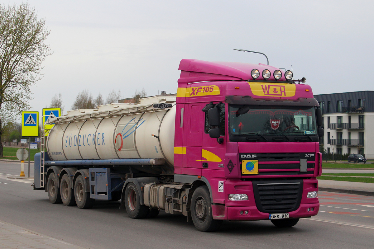 Литва, № JEK 910 — DAF XF105 FT