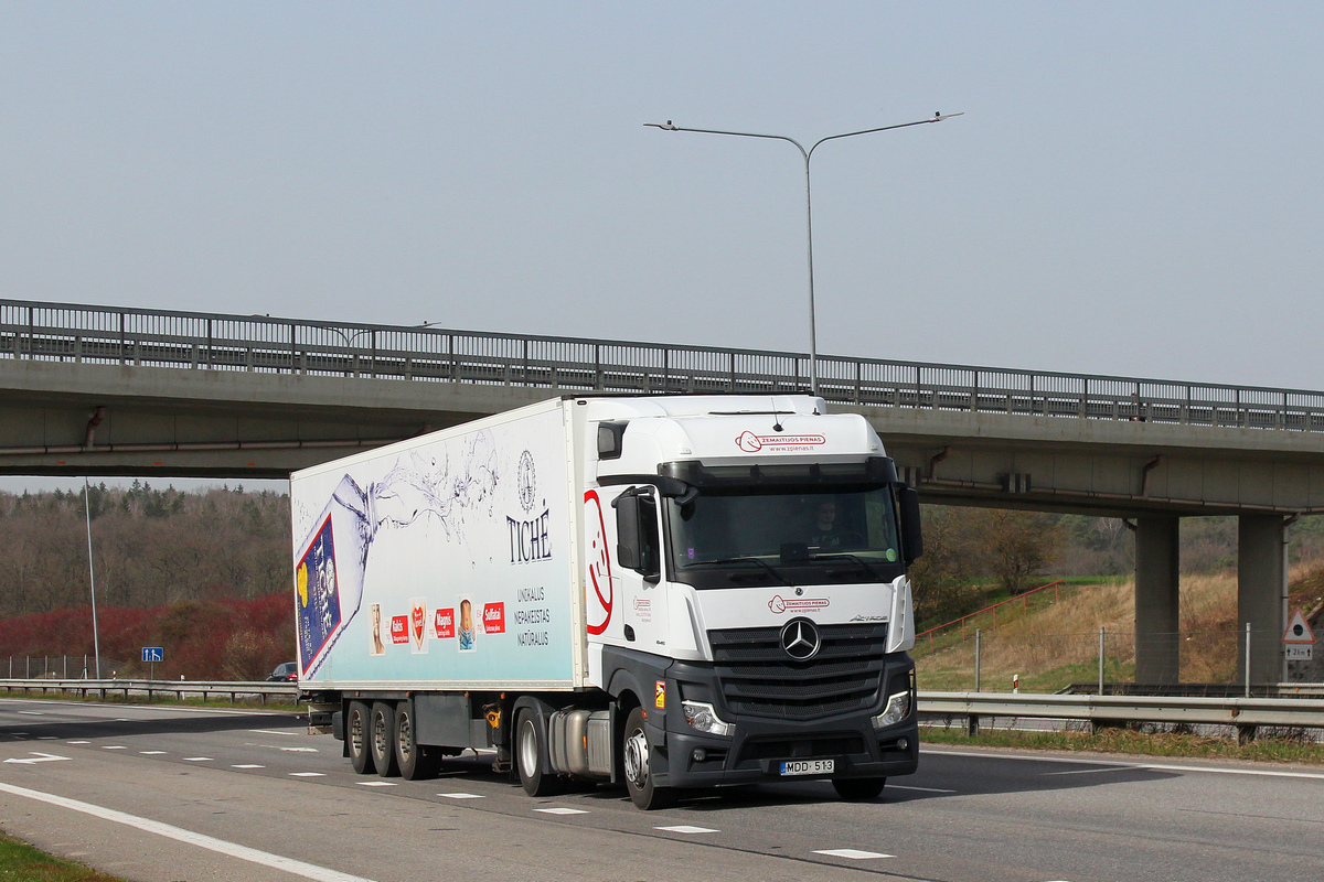 Литва, № MDD 513 — Mercedes-Benz Actros ('2018) 1845