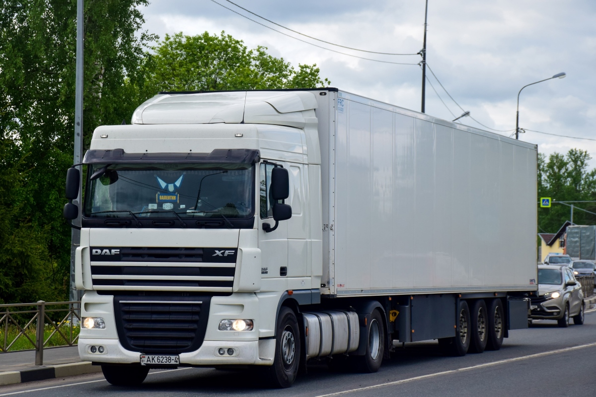 Гродненская область, № AK 6238-4 — DAF XF105 FT