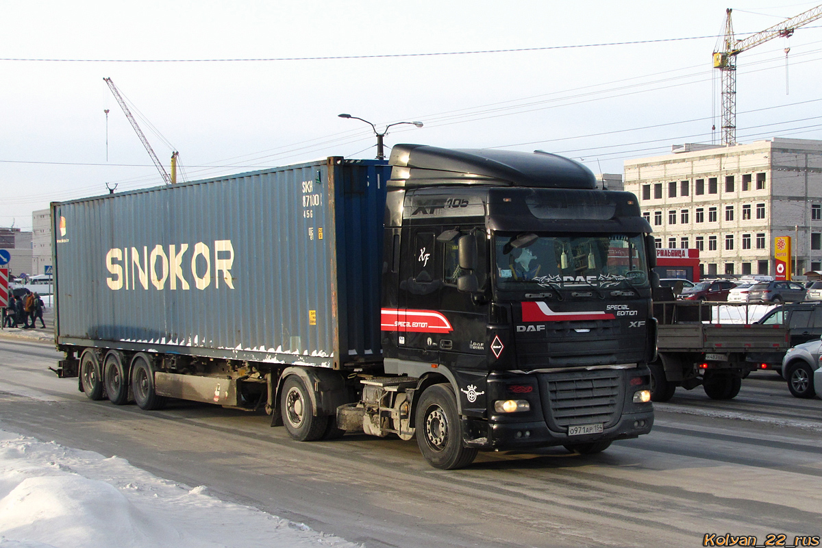 Новосибирская область, № О 971 АР 154 — DAF XF105 FT