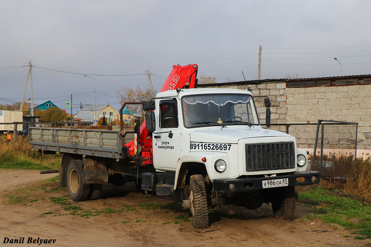 Ненецкий автономный округ, № А 986 ОА 83 — ГАЗ-3309