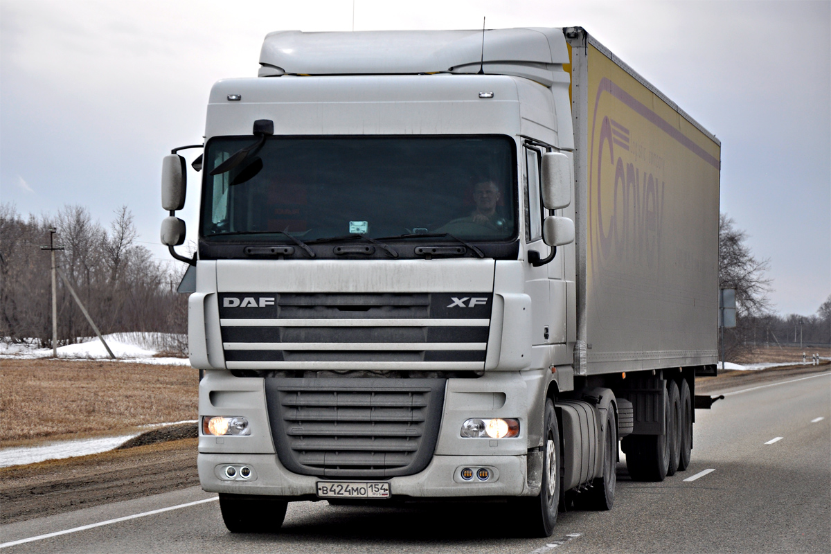 Новосибирская область, № В 424 МО 154 — DAF XF105 FT