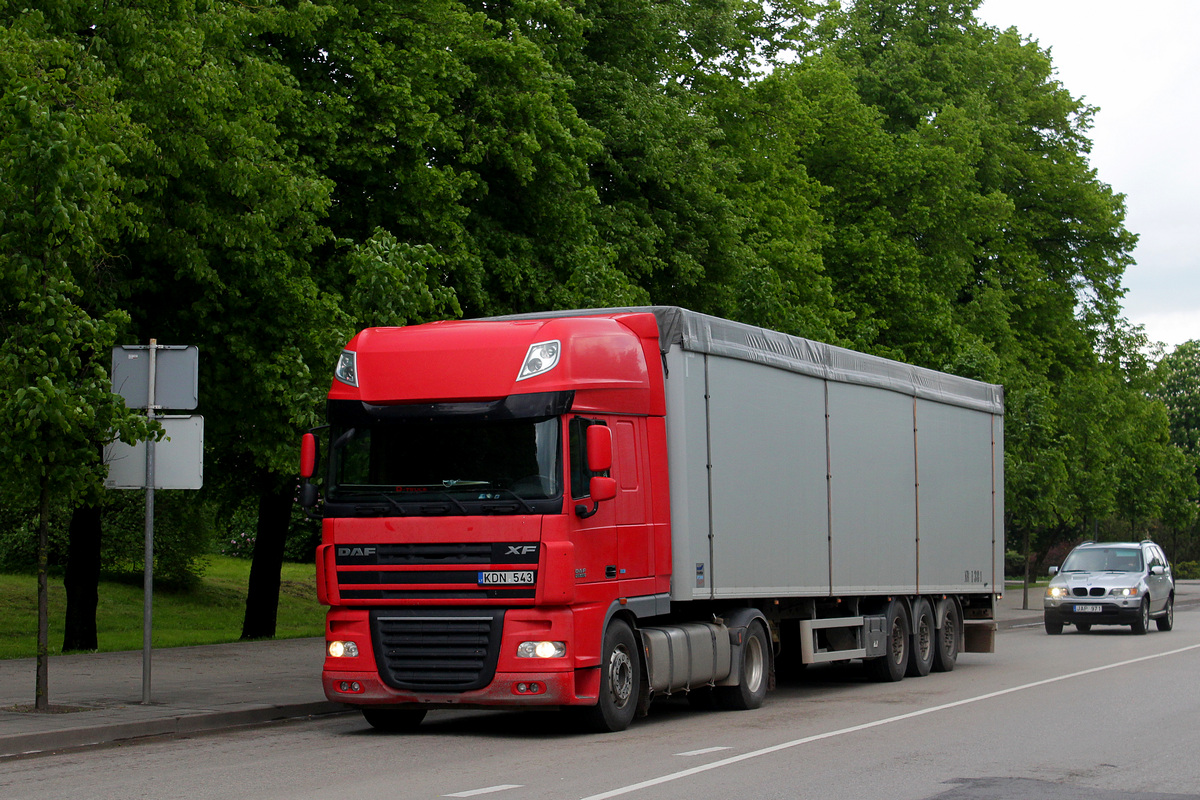 Литва, № KDN 543 — DAF XF105 FT