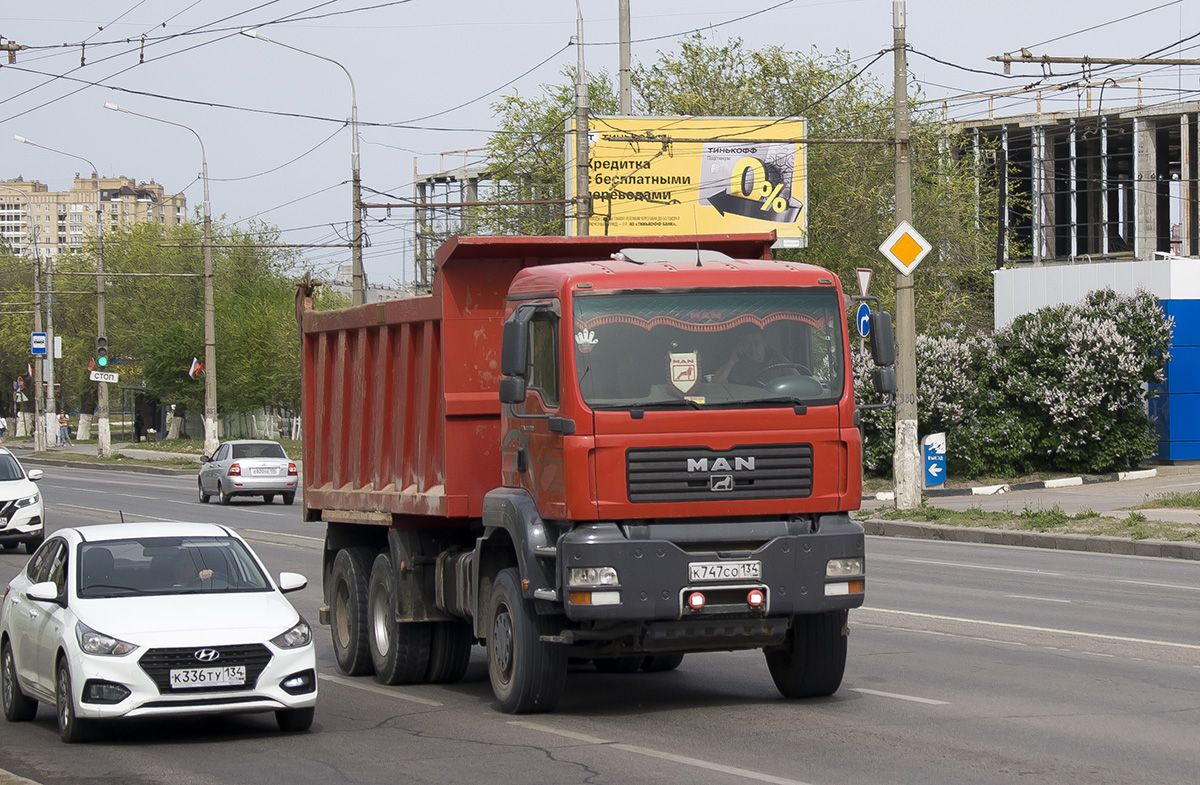 Волгоградская область, № К 747 СО 134 — MAN TGA 40.390