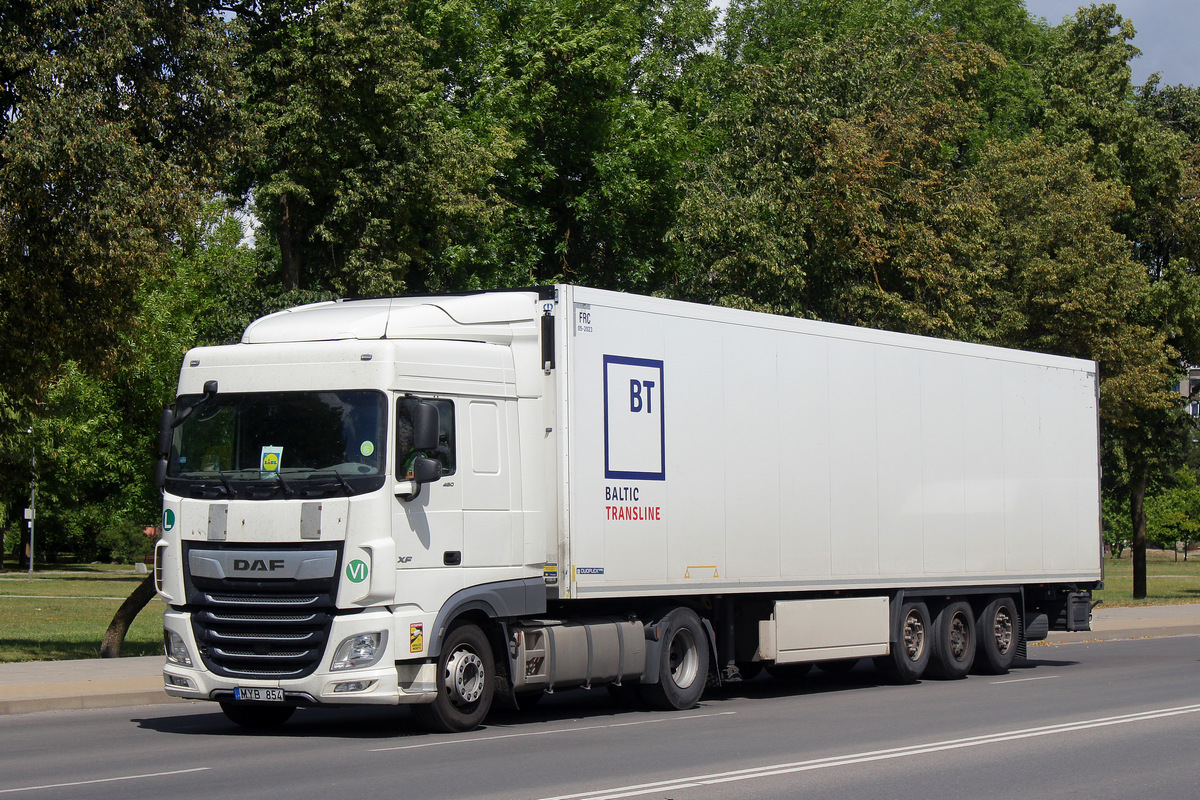 Литва, № MYB 854 — DAF XF Euro6 FT