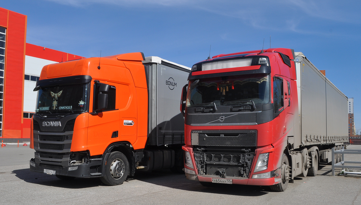 Омская область, № Х 654 НУ 55 — Volvo ('2012) FH.500