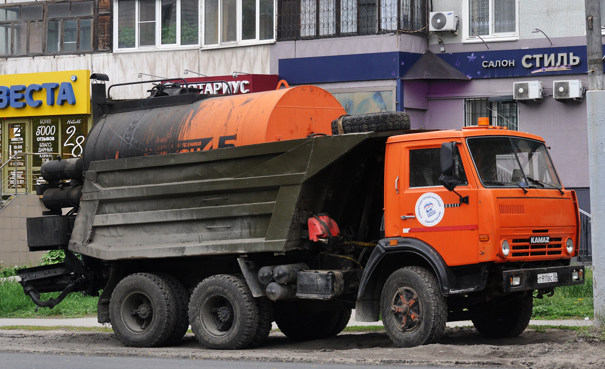 Омская область, № Т 911 ВС 55 — КамАЗ-5511