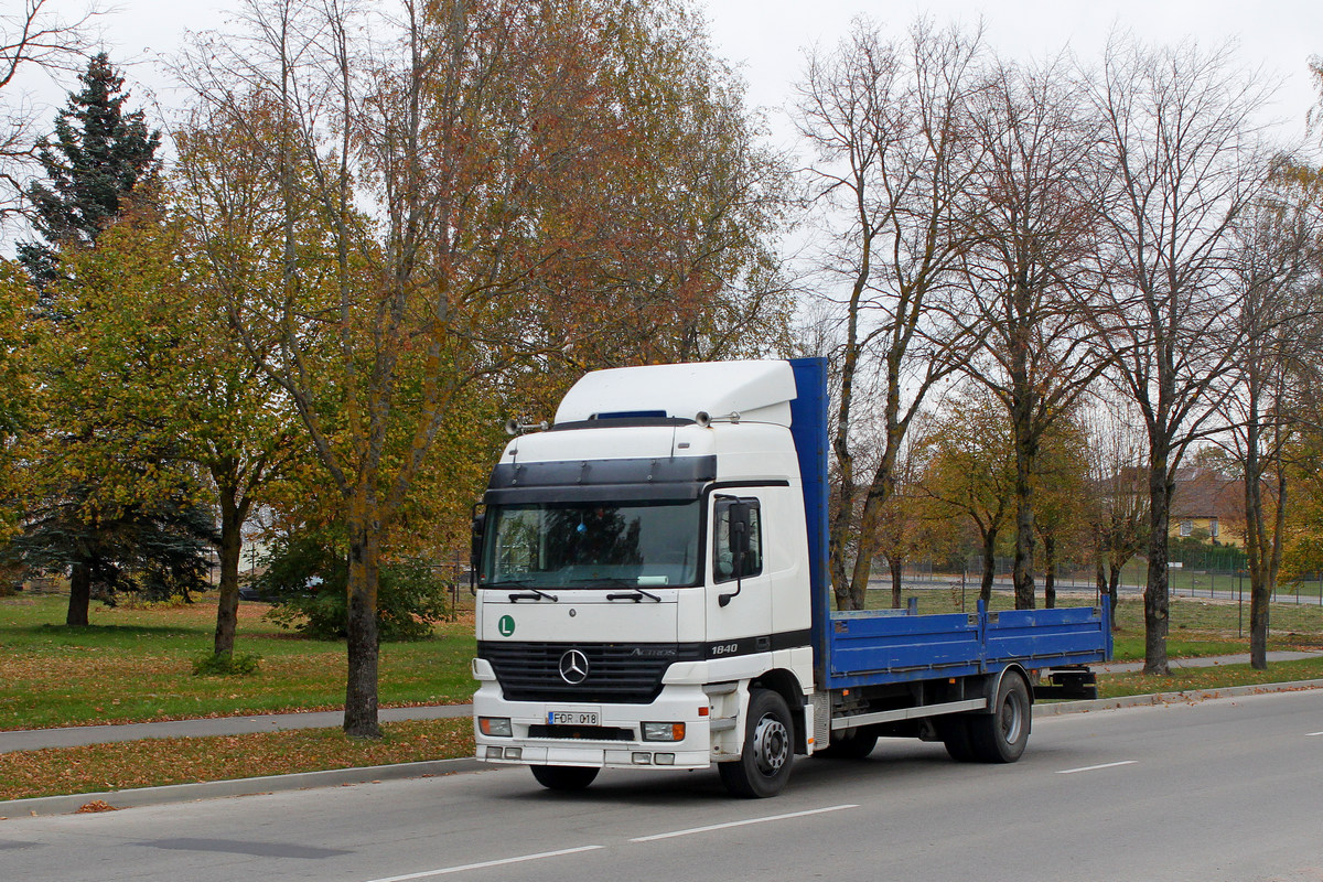 Литва, № FDR 018 — Mercedes-Benz Actros ('1997) 1840