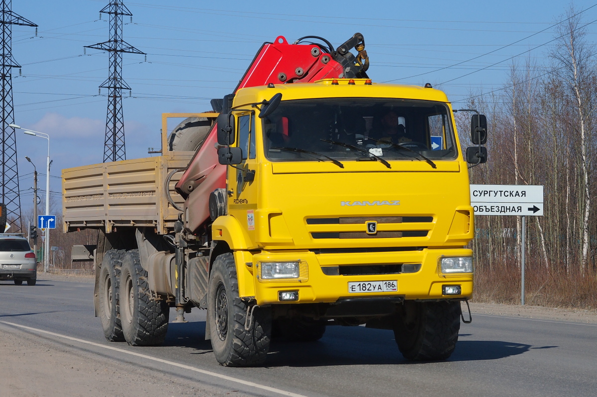 Ханты-Мансийский автоном.округ, № Е 182 УА 186 — КамАЗ-43118-50