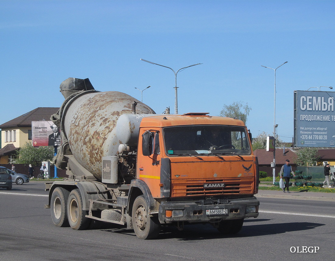 Витебская область, № АМ 5867-2 — КамАЗ-65115 (общая модель)