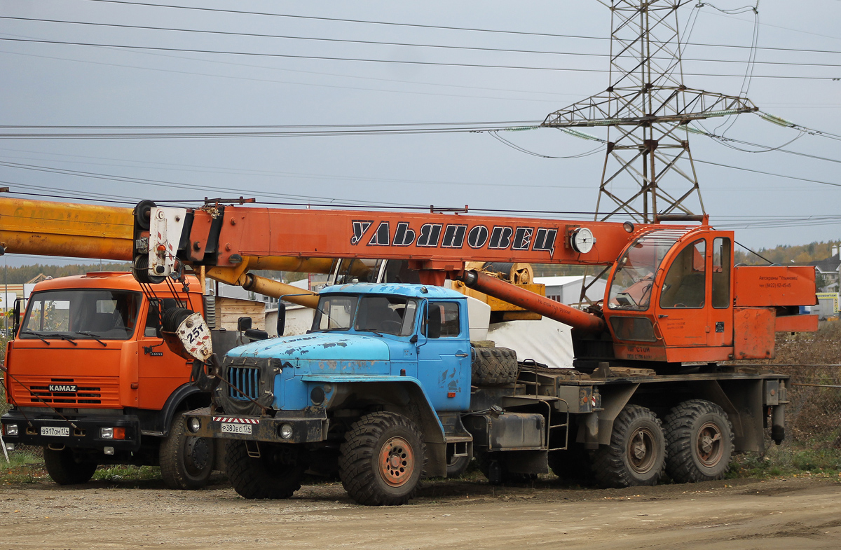 Челябинская область, № Р 380 ВС 174 — Урал-4320-40