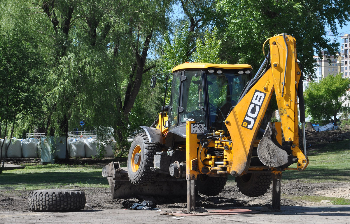 Омская область, № 5406 АВ 55 — JCB 3CX