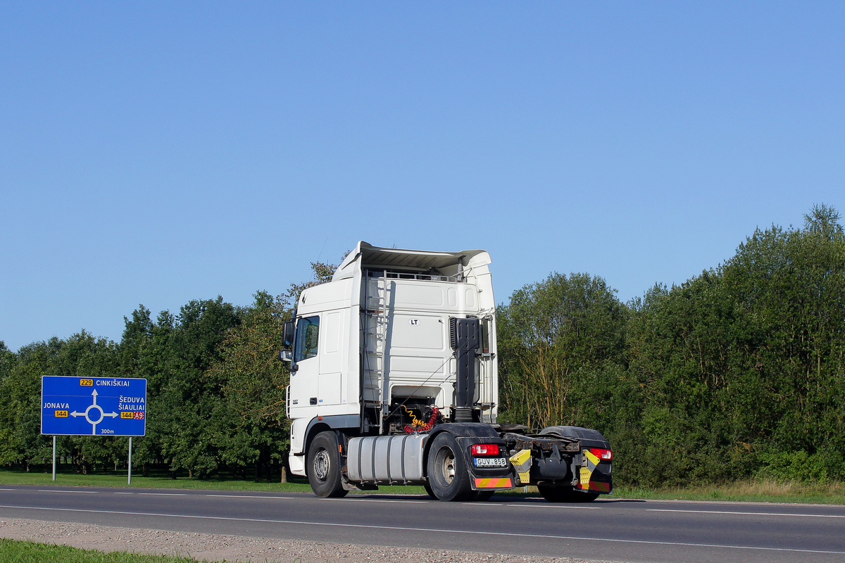 Литва, № GUV 858 — DAF XF105 FT