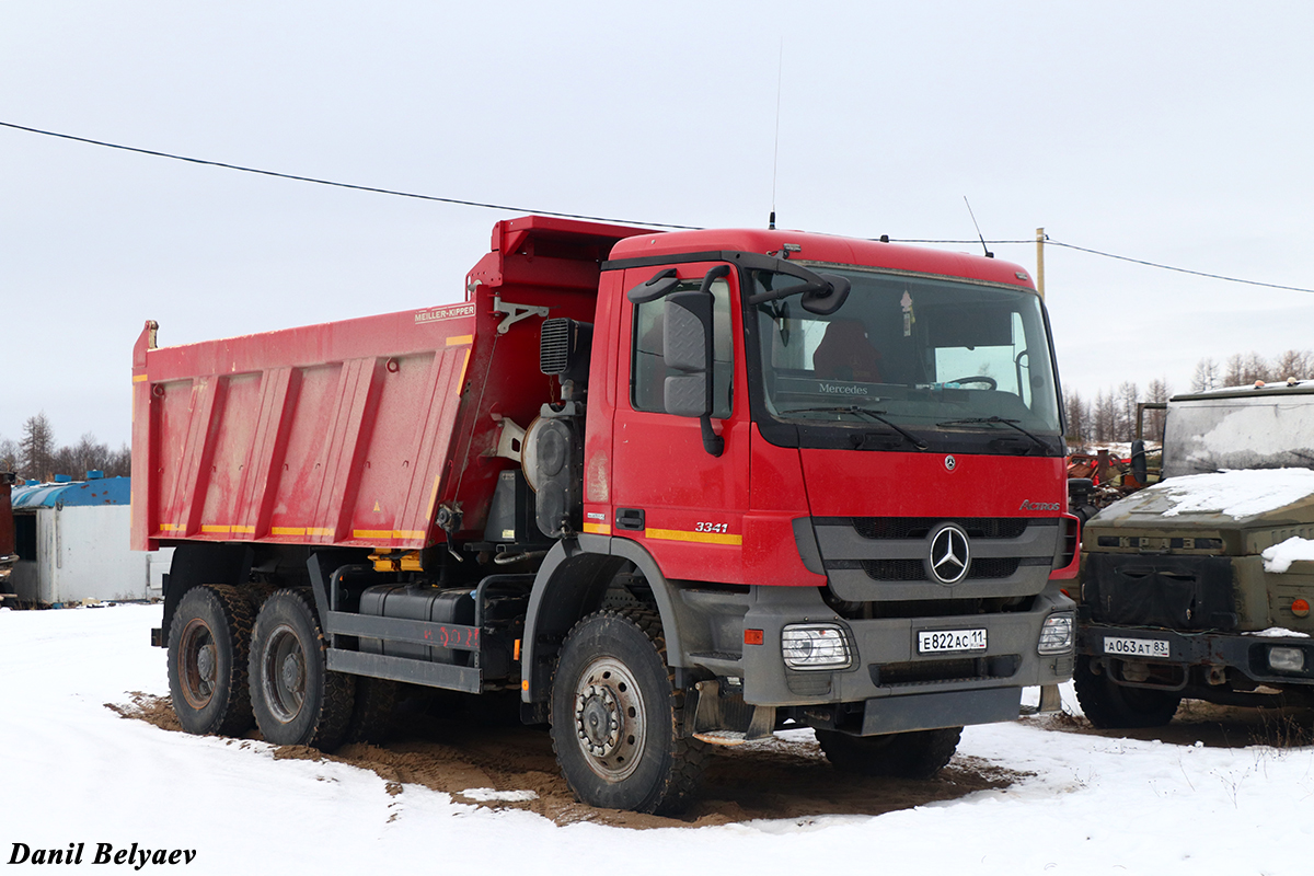 Коми, № Е 822 АС 11 — Mercedes-Benz Actros '09 3341 [Z9M]