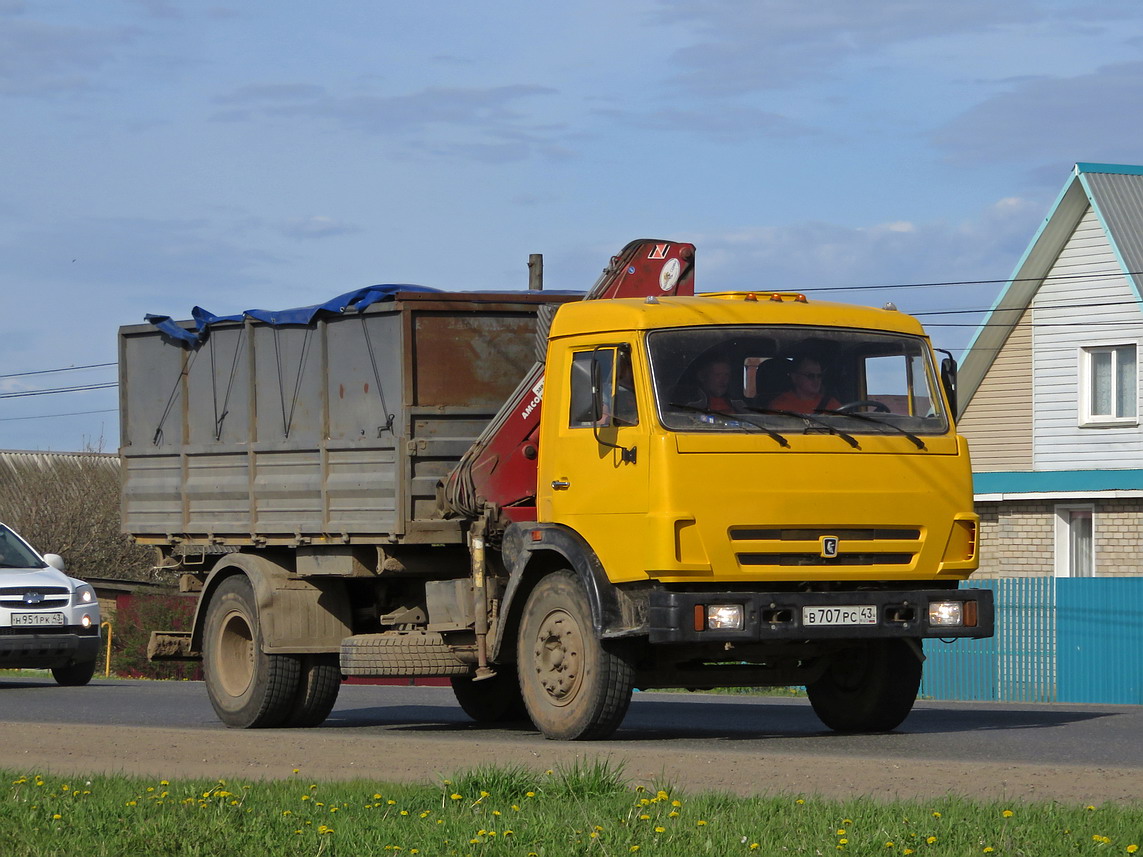 Кировская область, № В 707 РС 43 — КамАЗ-43253 (общая модель)