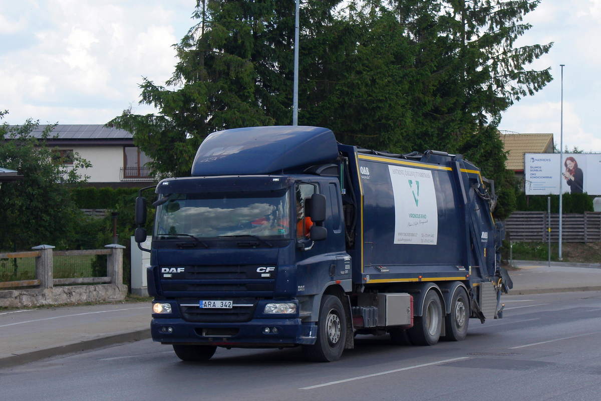 Литва, № ARA 342 — DAF CF75 FAR