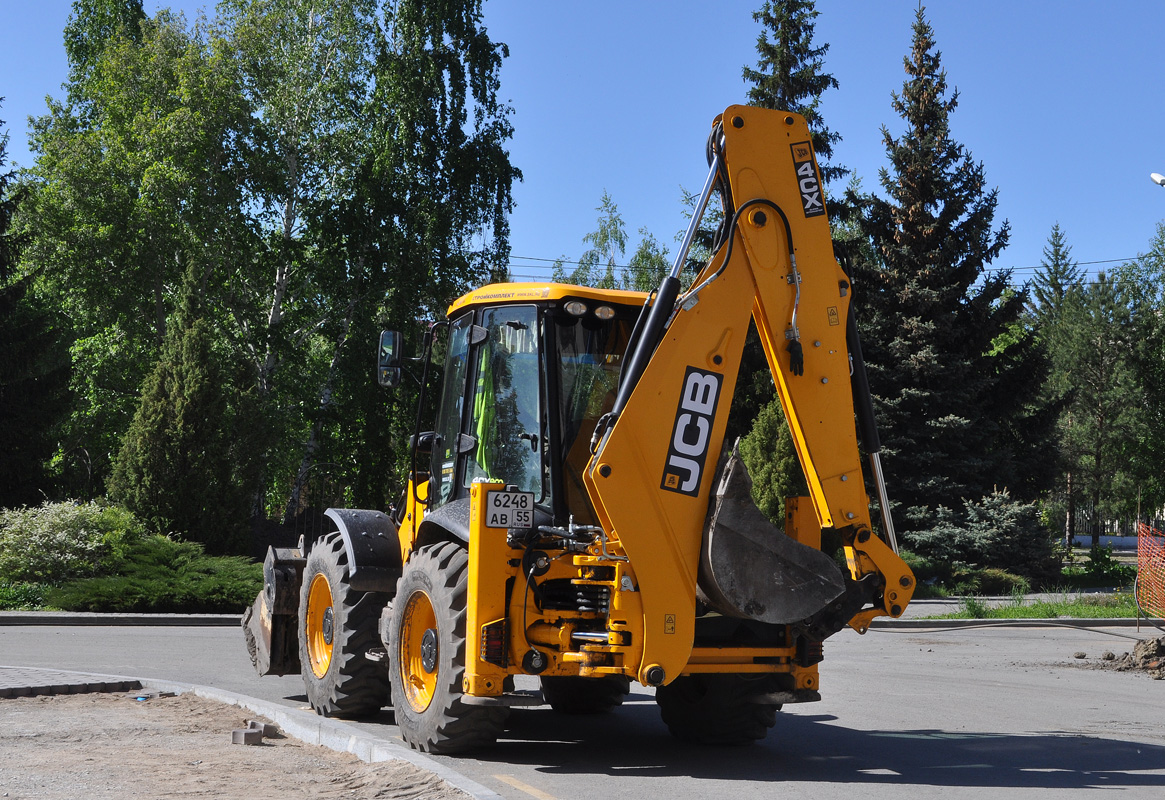 Омская область, № 6248 АВ 55 — JCB 4CX