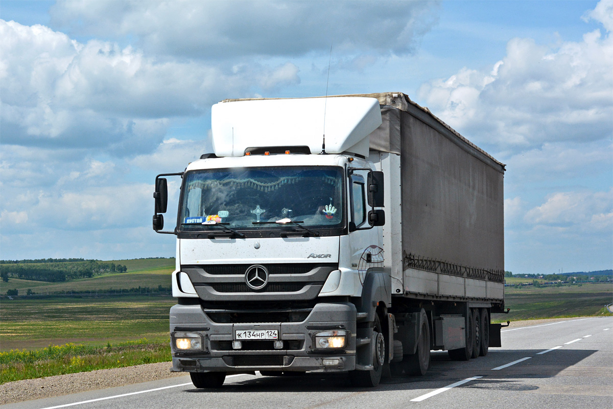 Красноярский край, № К 134 НР 124 — Mercedes-Benz Axor 1835