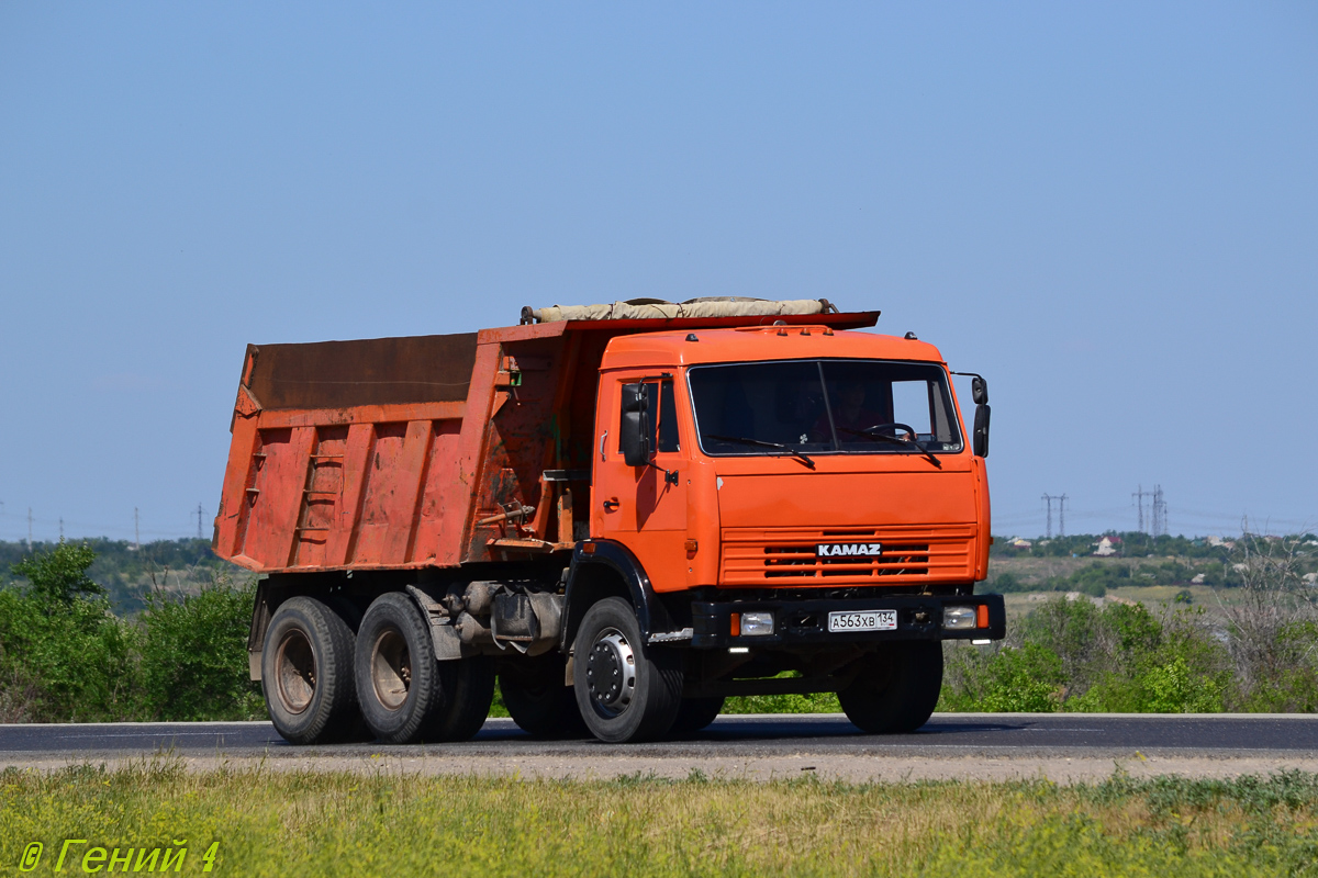 Волгоградская область, № А 563 ХВ 134 — КамАЗ-65115-01 [65115A]