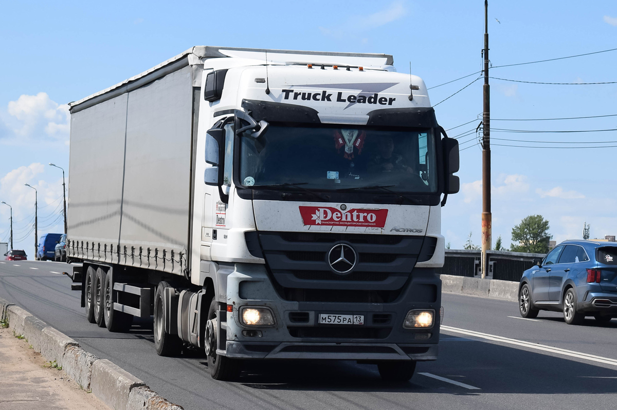 Мордовия, № М 575 РА 13 — Mercedes-Benz Actros '09 1844 [Z9M]