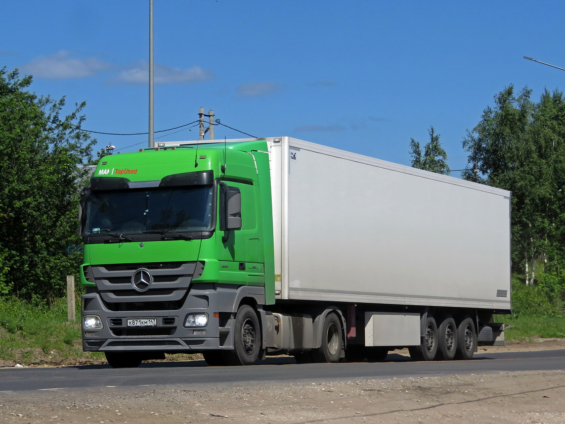 Ленинградская область, № К 871 КМ 147 — Mercedes-Benz Actros '09 1844 [Z9M]