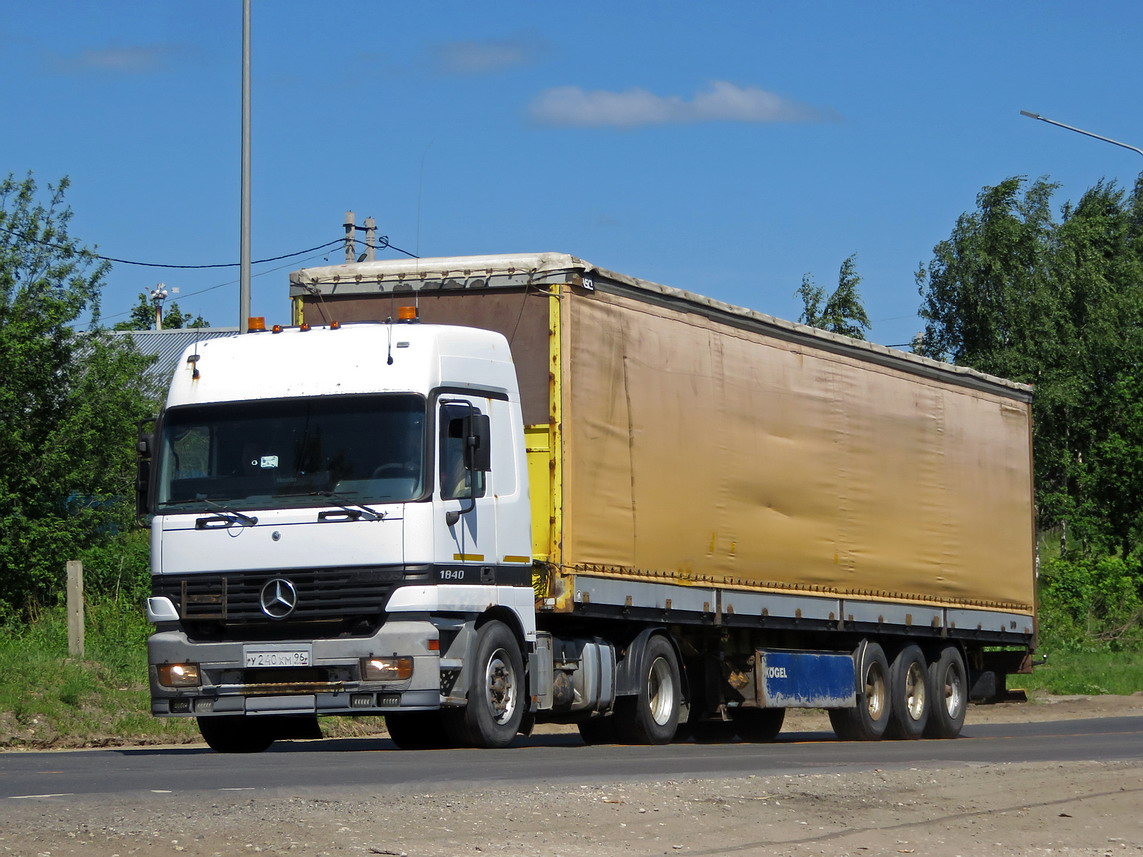 Свердловская область, № У 240 ХМ 96 — Mercedes-Benz Actros ('1997) 1840