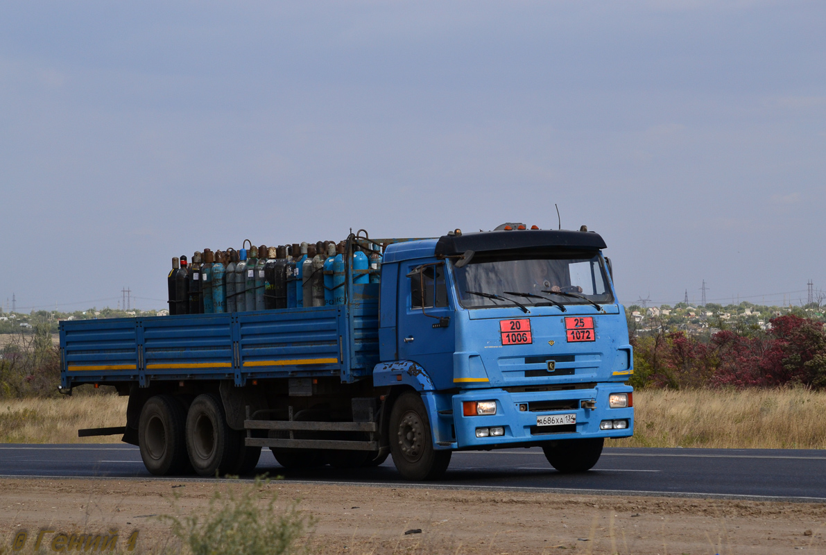 Волгоградская область, № А 686 ХА 134 — КамАЗ-65117 (общая модель)