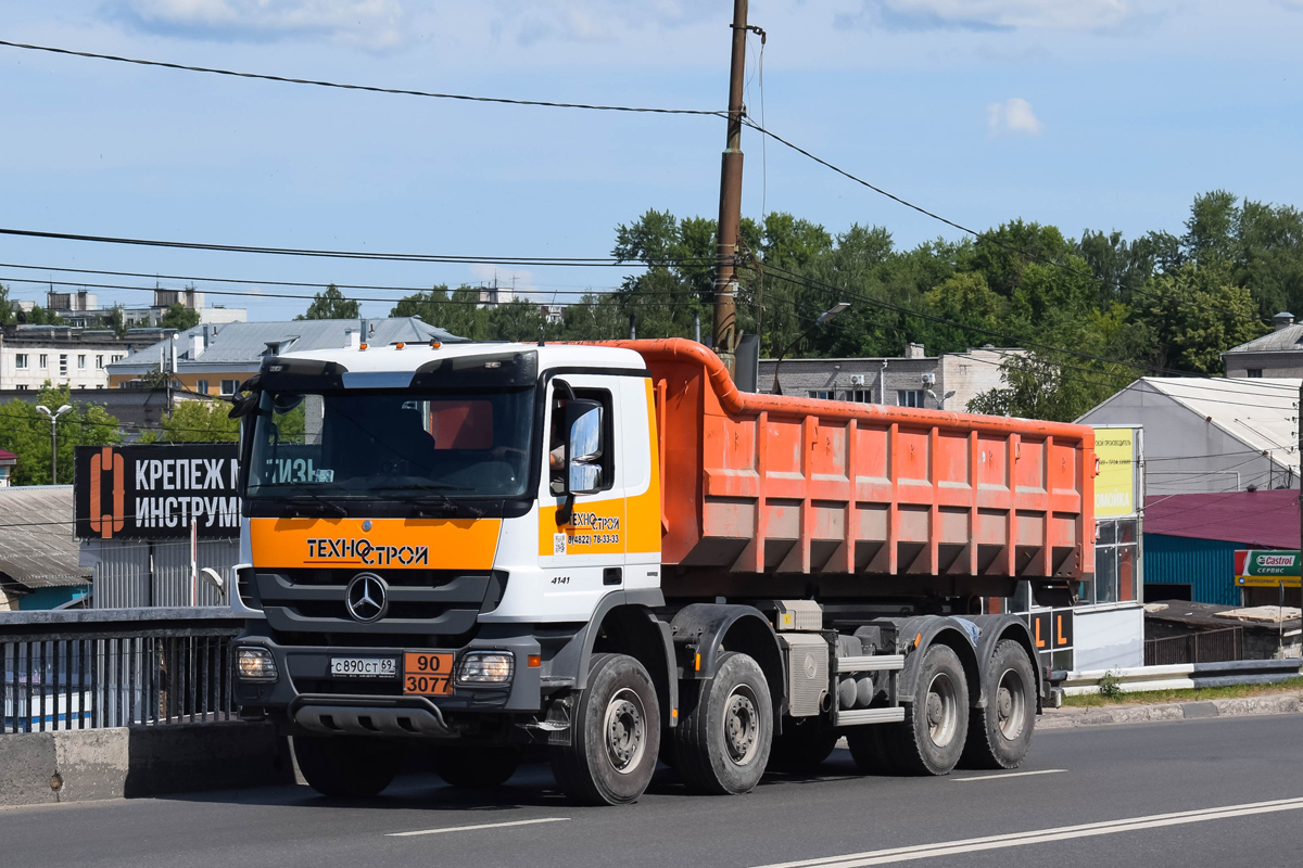 Тверская область, № С 890 СТ 69 — Mercedes-Benz Actros ('2009) 4141