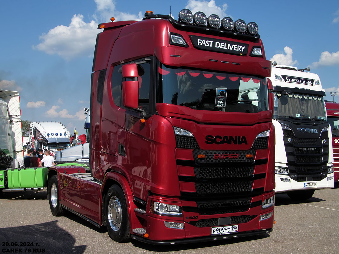 Санкт-Петербург, № В 909 МО 198 — Scania ('2016) S500; Московская область — Фестиваль TruckDay 2024 — июнь