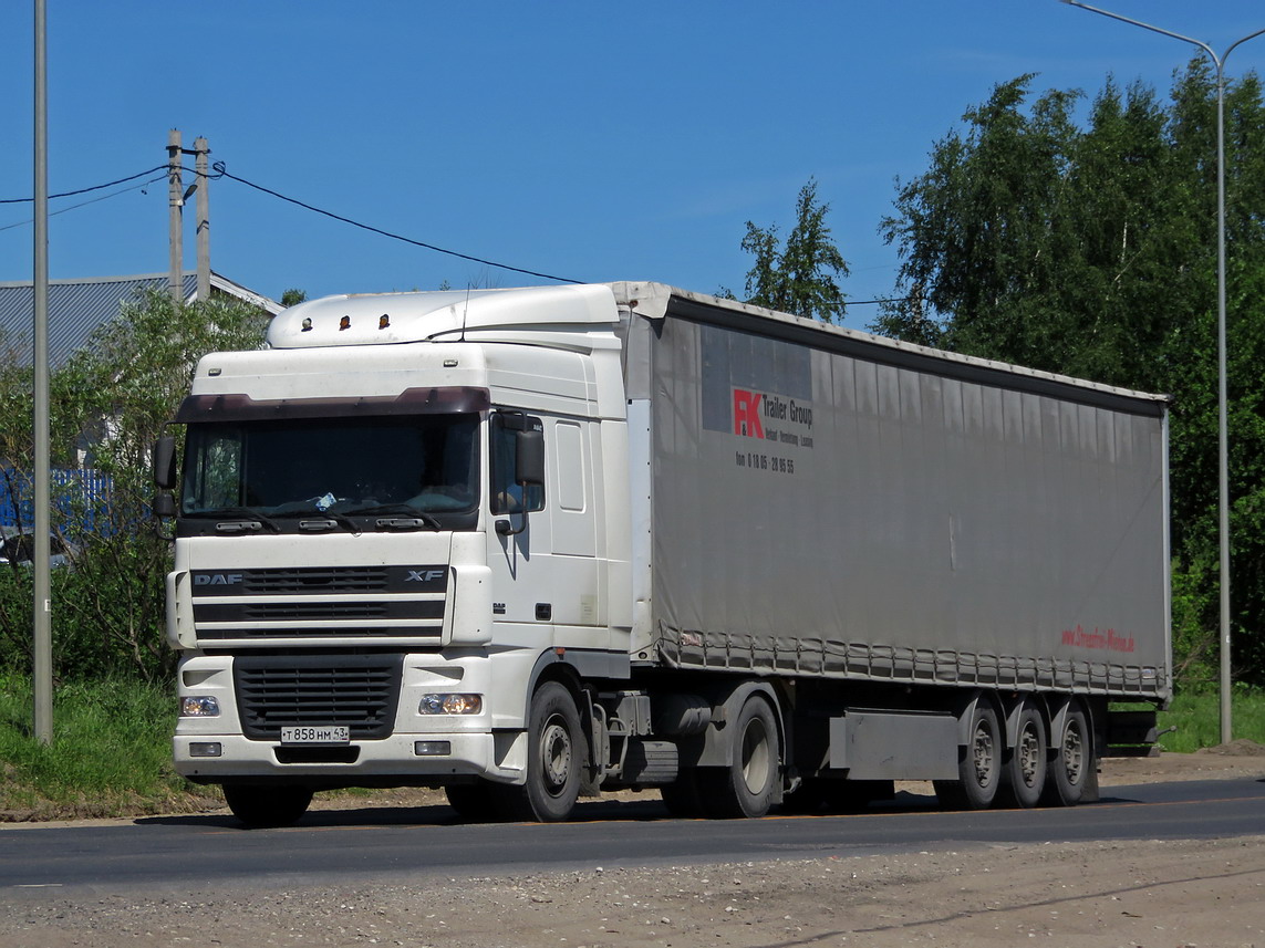 Кировская область, № Т 858 НМ 43 — DAF XF95 FT