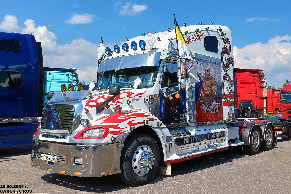 Ярославская область, № М 595 УО 76 — Freightliner Columbia; Московская область — Фестиваль TruckDay 2024 — июнь