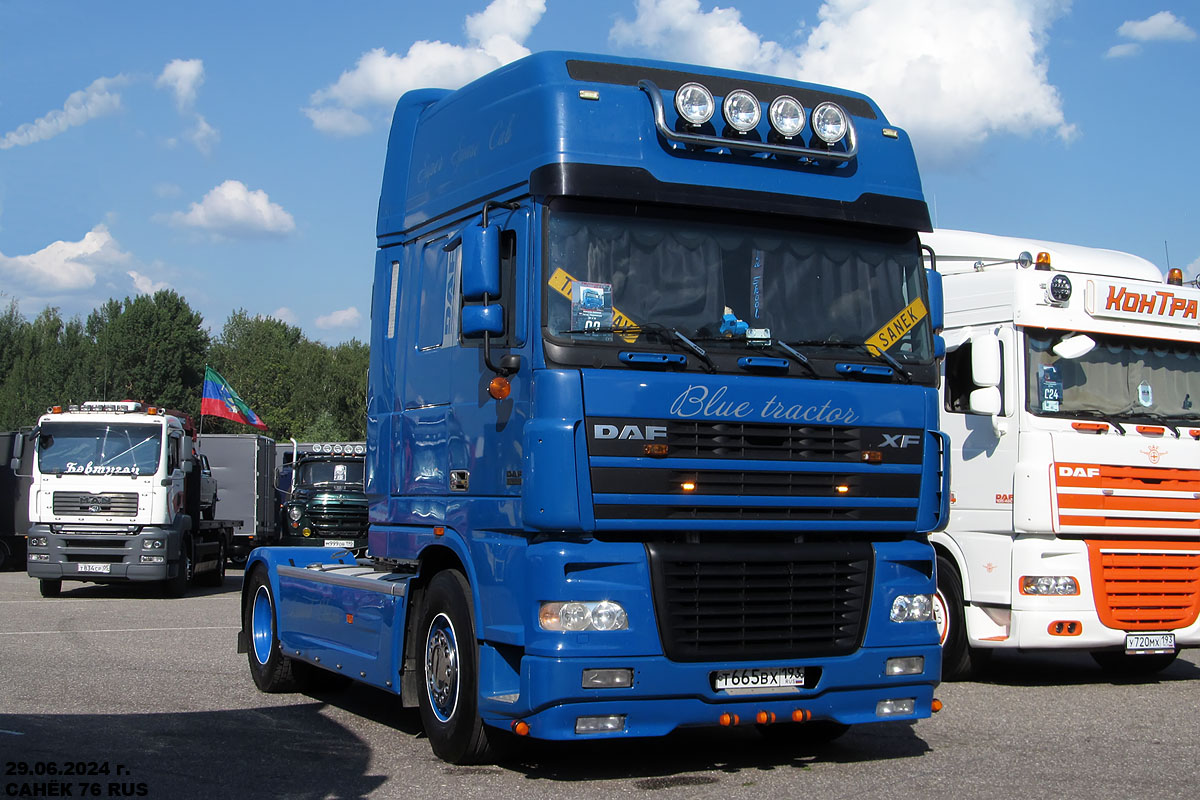 Краснодарский край, № Т 665 ВХ 193 — DAF XF95 FT; Московская область — Фестиваль TruckDay 2024 — июнь