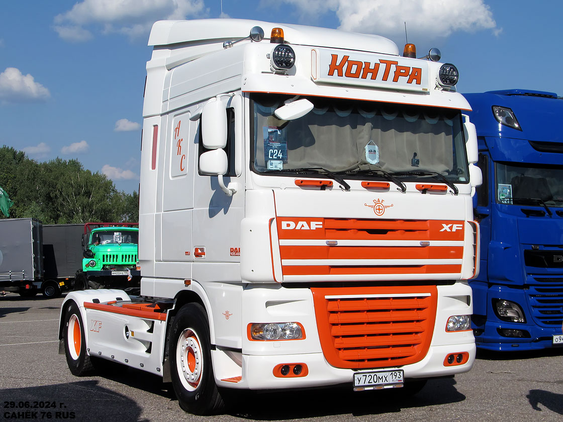 Краснодарский край, № У 720 МХ 193 — DAF XF105 FT; Московская область — Фестиваль TruckDay 2024 — июнь