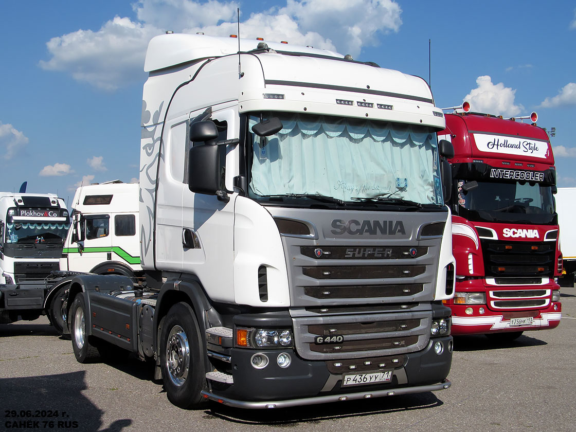 Тульская область, № Р 436 УУ 71 — Scania ('2009) G440; Московская область — Фестиваль TruckDay 2024 — июнь