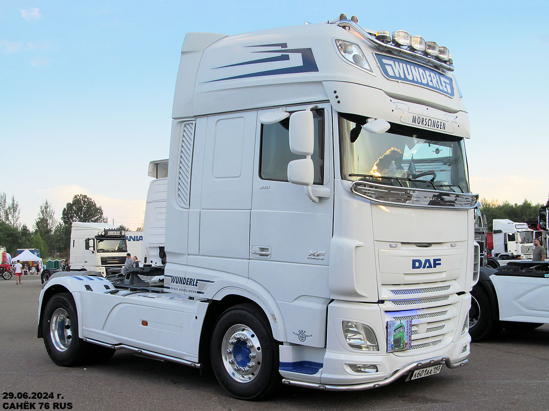 Краснодарский край, № К 601 АА 193 — DAF XF Euro6 FT; Московская область — Фестиваль TruckDay 2024 — июнь