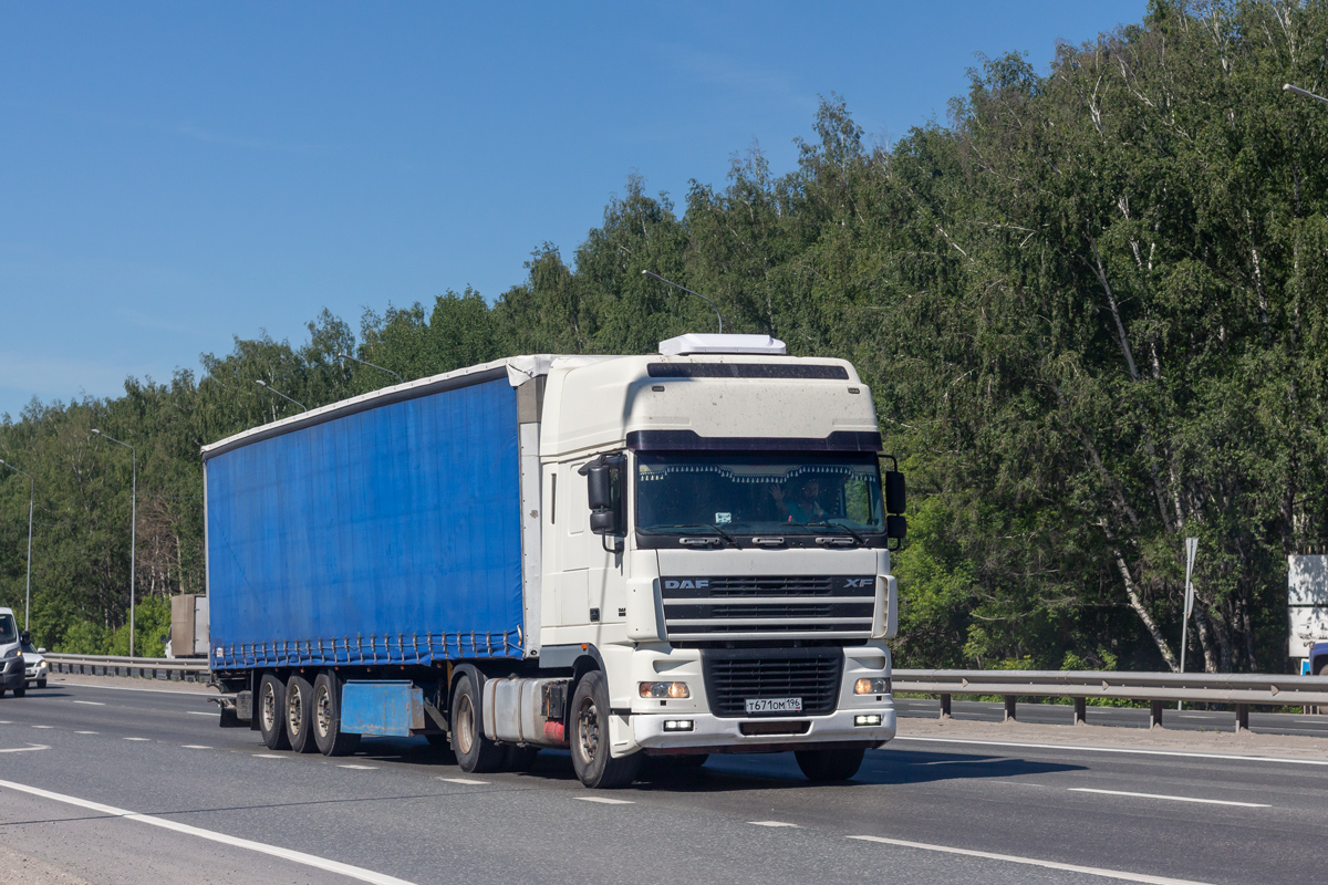 Свердловская область, № Т 671 ОМ 196 — DAF XF95 FT