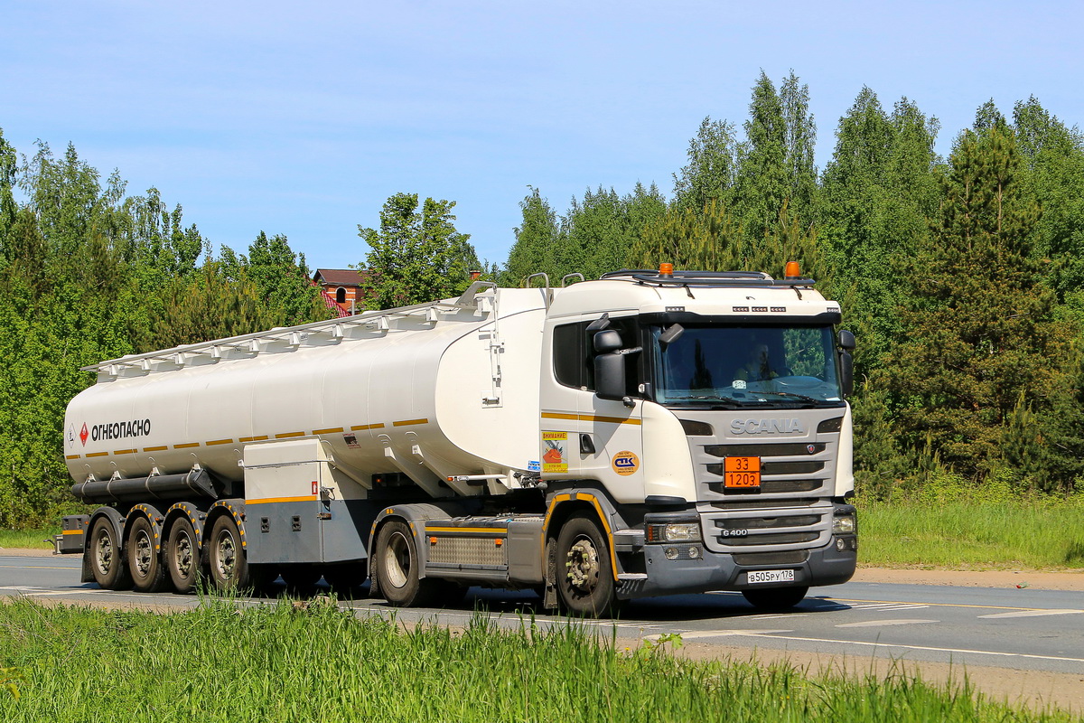 Санкт-Петербург, № В 505 РУ 178 — Scania ('2013) G400