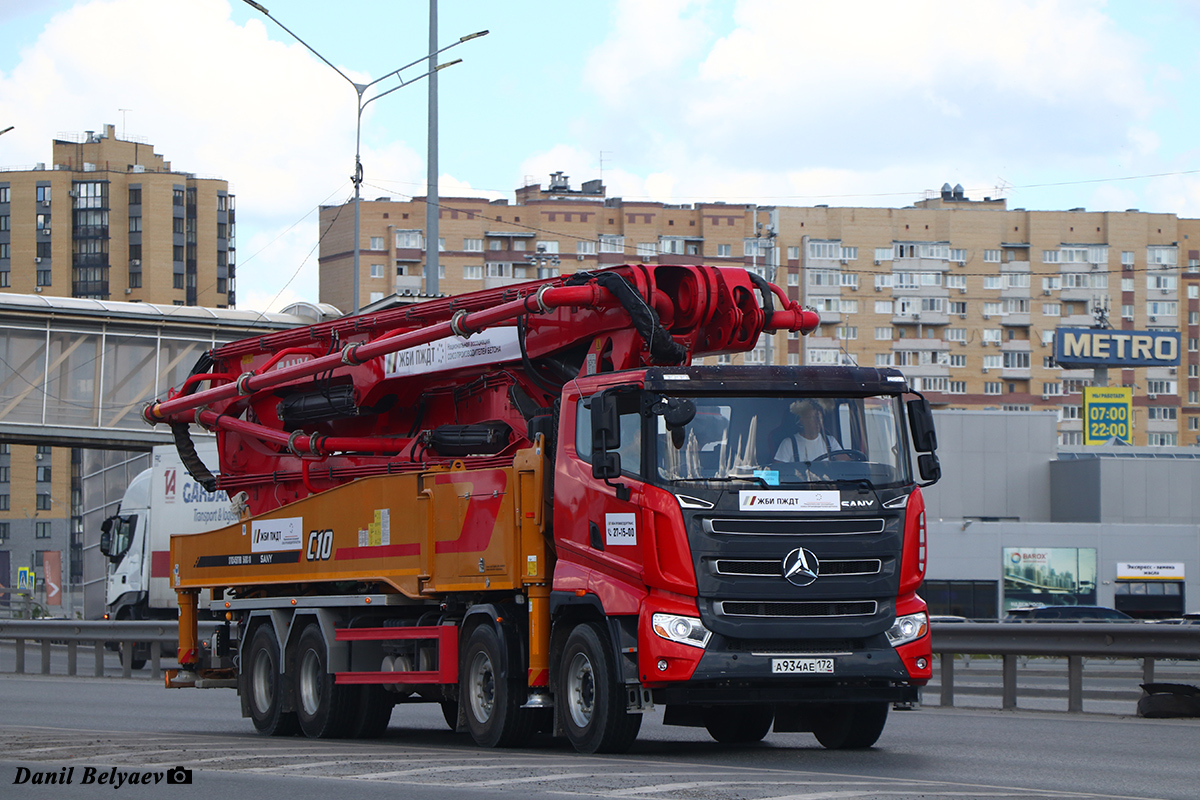 Тюменская область, № А 934 АЕ 172 — SANY (общая модель)