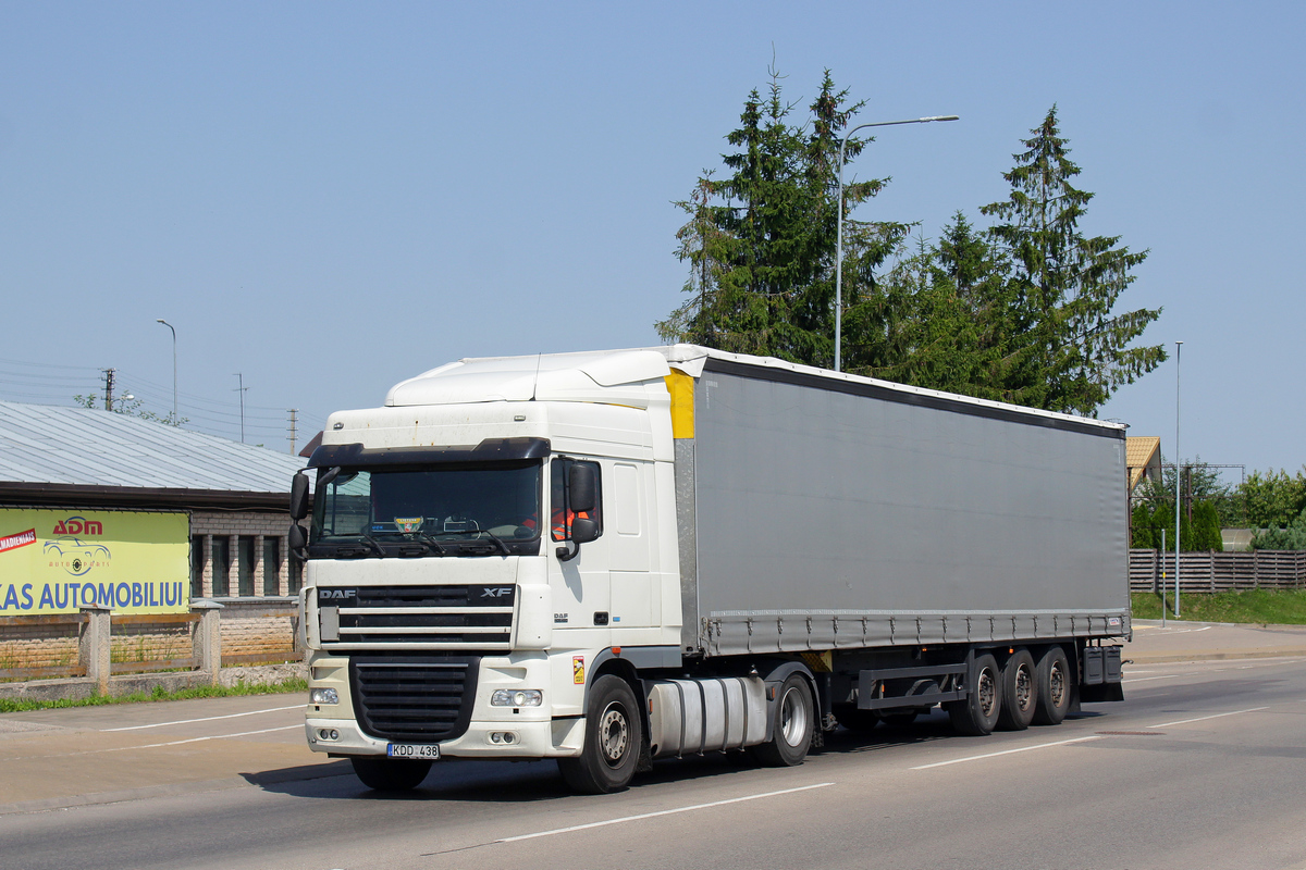 Литва, № KDD 438 — DAF XF105 FT