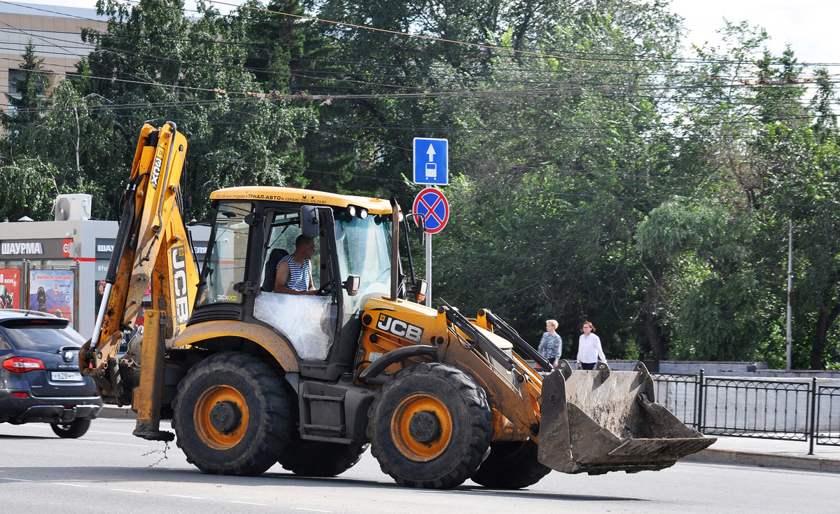 Омская область, № 4554 АВ 55 — JCB 3CX